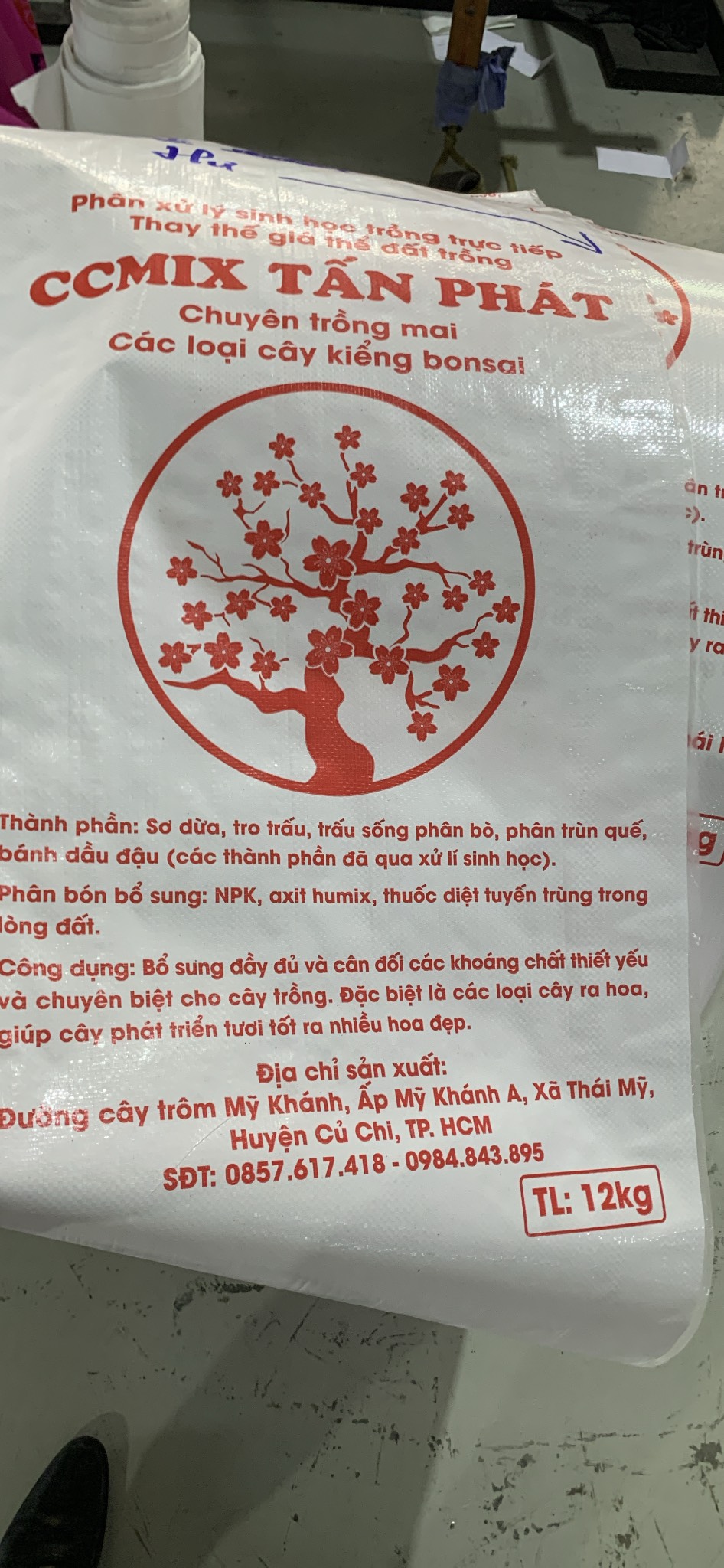 Phân hỗn hợp trồng kiểng, mai , đào